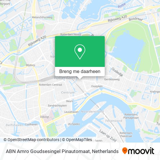 ABN Amro Goudsesingel Pinautomaat kaart