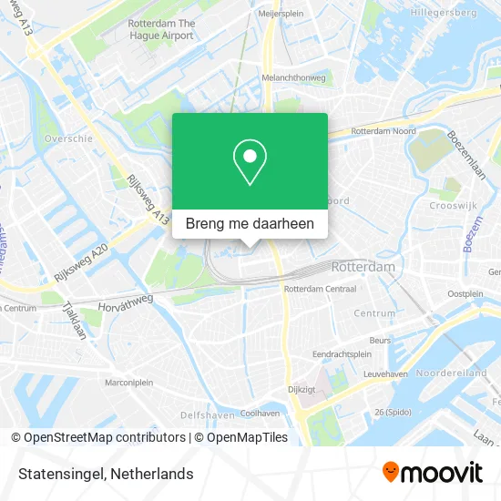 Statensingel kaart
