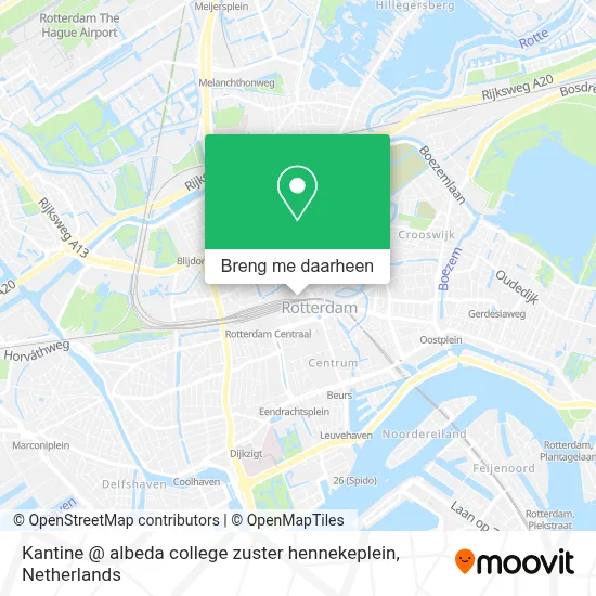 Kantine @ albeda college zuster hennekeplein kaart