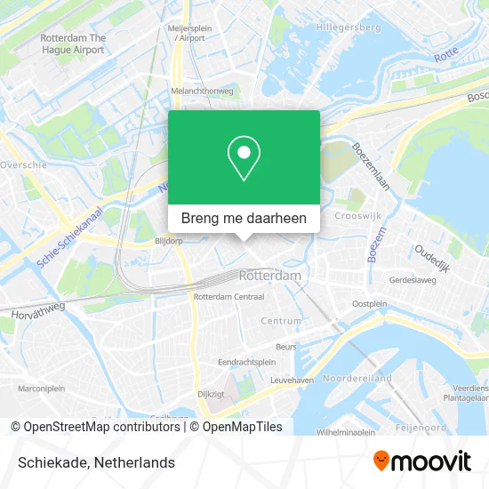 Schiekade kaart
