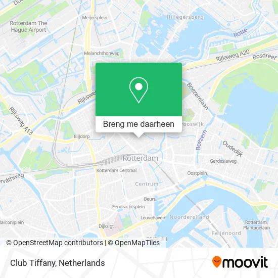 Club Tiffany kaart