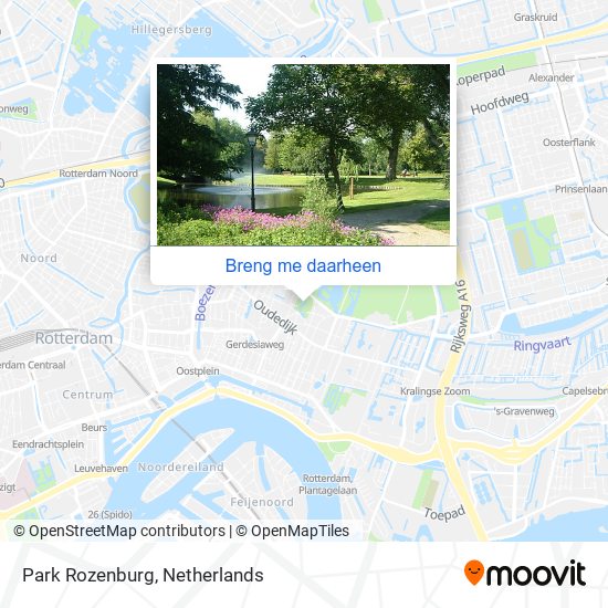 Park Rozenburg kaart