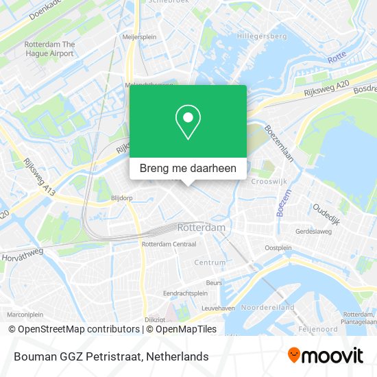 Bouman GGZ Petristraat kaart