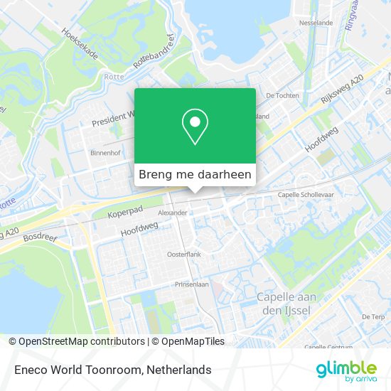 Eneco World Toonroom kaart