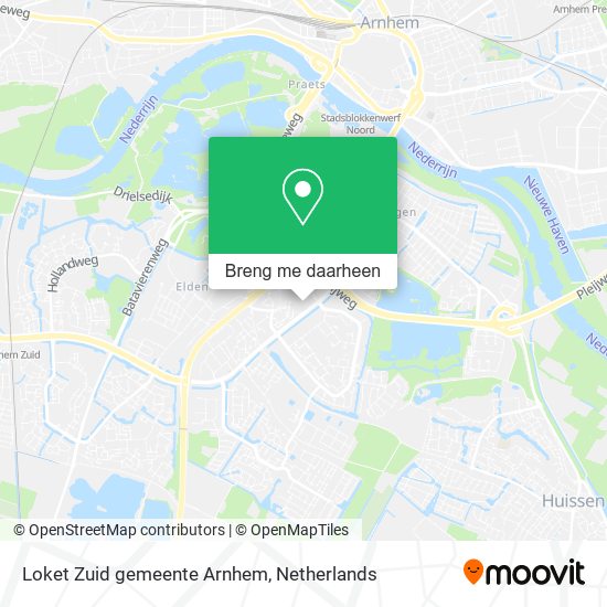 Loket Zuid gemeente Arnhem kaart