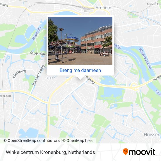 Winkelcentrum Kronenburg kaart