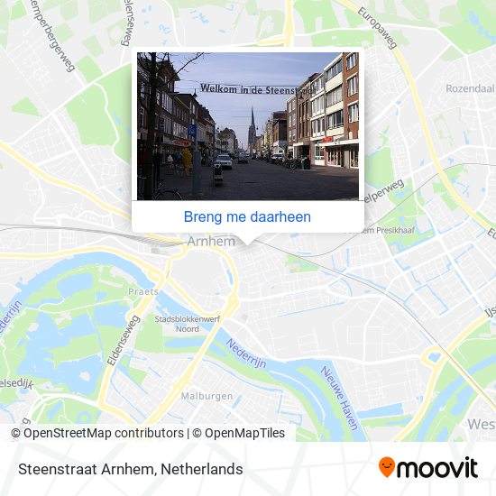 Steenstraat Arnhem kaart