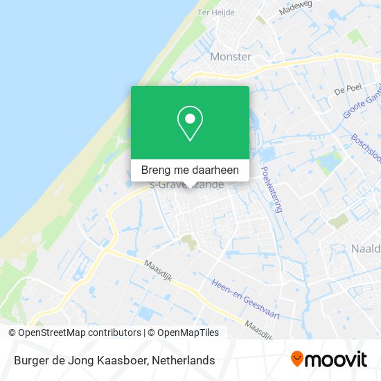 Burger de Jong Kaasboer kaart
