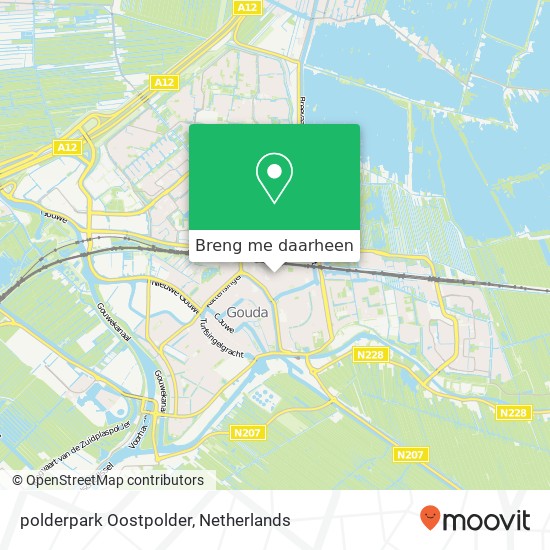 polderpark Oostpolder kaart