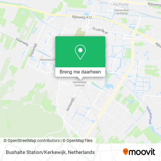 Bushalte Station/Kerkewijk kaart