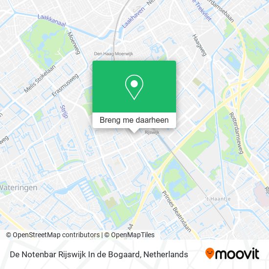 De Notenbar Rijswijk In de Bogaard kaart