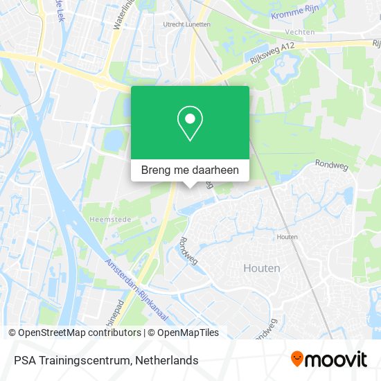 PSA Trainingscentrum kaart