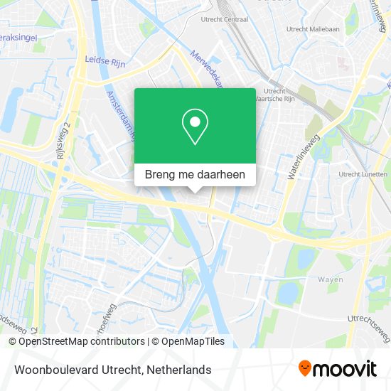 Woonboulevard Utrecht kaart