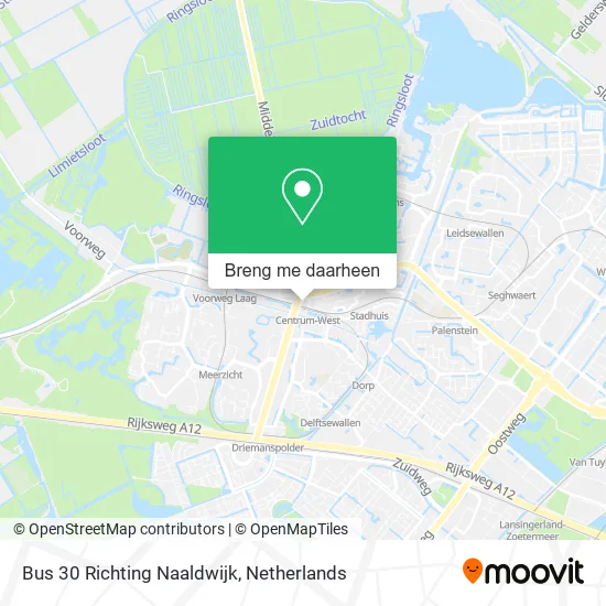 Bus 30 Richting Naaldwijk kaart