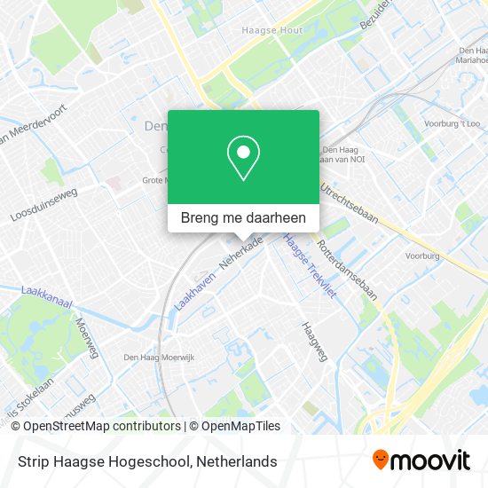 Strip Haagse Hogeschool kaart