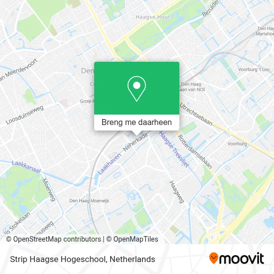 Strip Haagse Hogeschool kaart