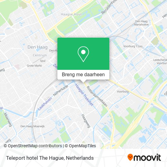 Teleport hotel The Hague kaart