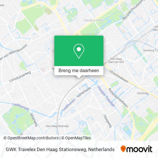 GWK Travelex Den Haag Stationsweg kaart