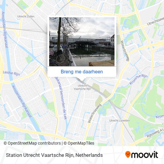 Station Utrecht Vaartsche Rijn kaart
