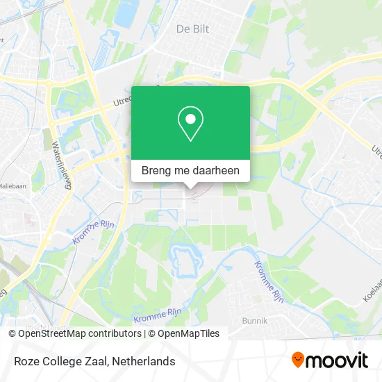Roze College Zaal kaart