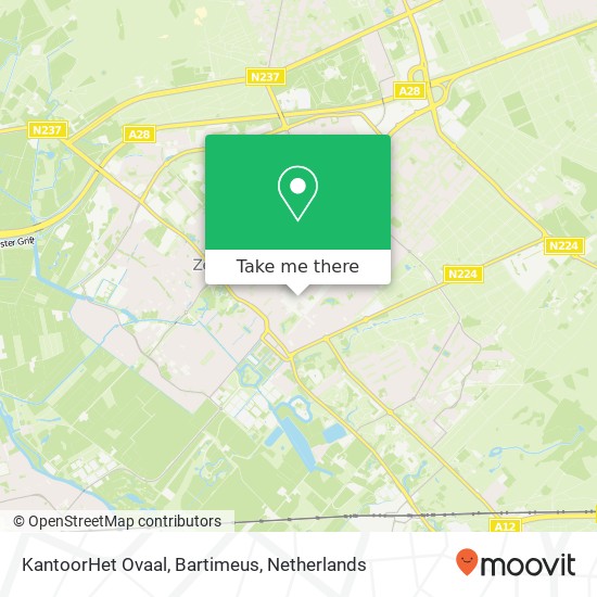 KantoorHet Ovaal, Bartimeus kaart