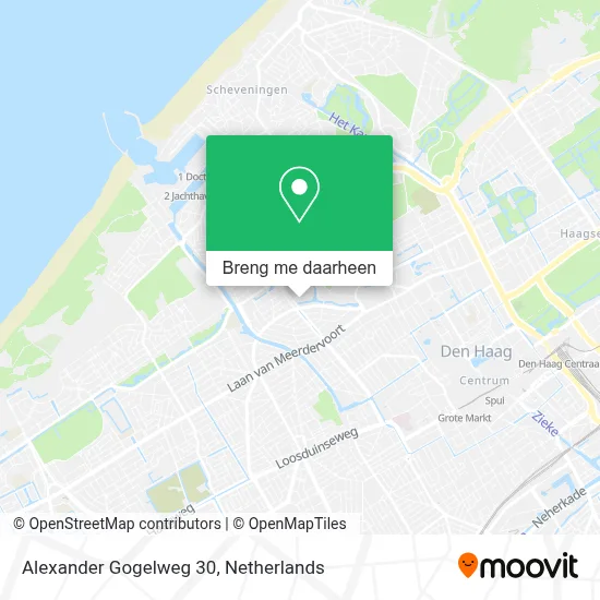 Alexander Gogelweg 30 kaart