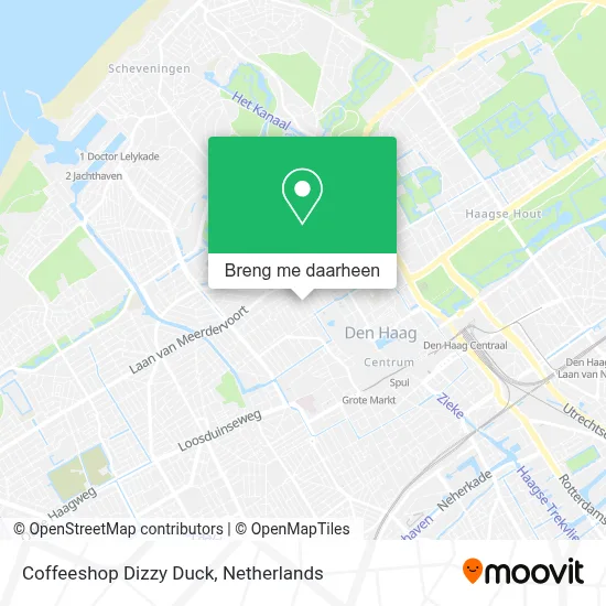 Coffeeshop Dizzy Duck kaart