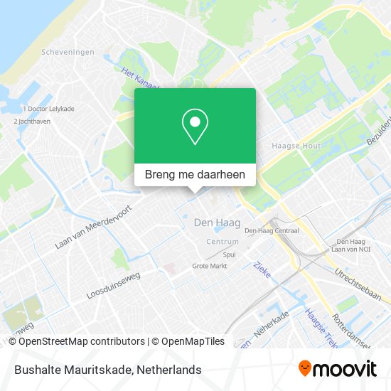 Bushalte Mauritskade kaart