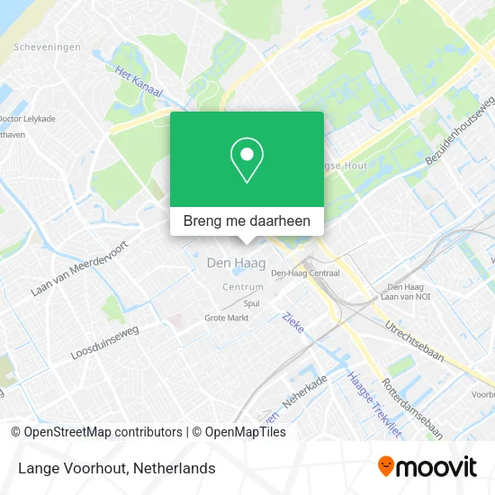 Lange Voorhout kaart