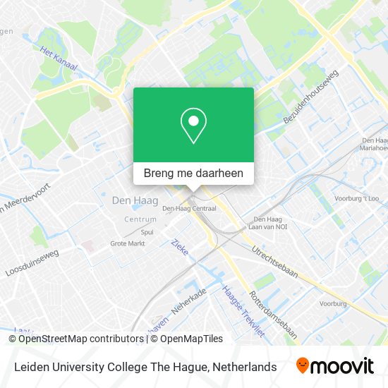 Leiden University College The Hague kaart