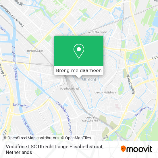 Vodafone LSC Utrecht Lange Elisabethstraat kaart