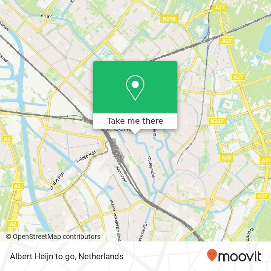 Albert Heijn to go kaart