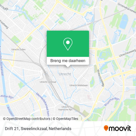 Drift 21, Sweelinckzaal kaart