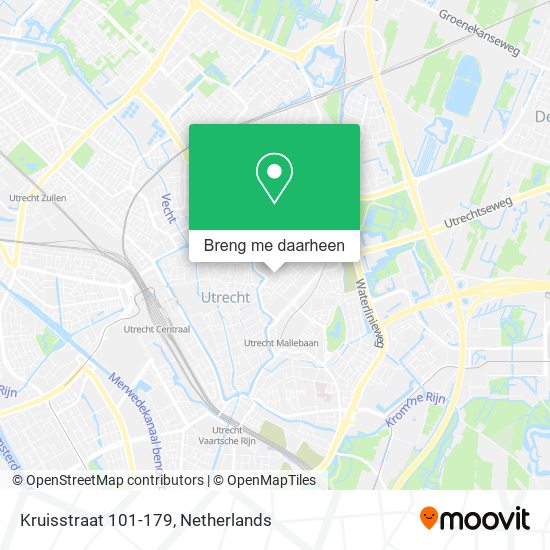 Kruisstraat 101-179 kaart