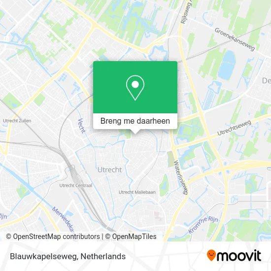 Blauwkapelseweg kaart