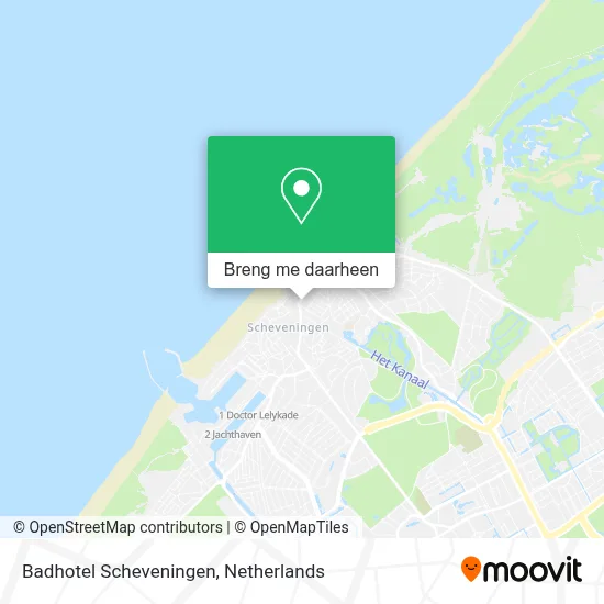 Badhotel Scheveningen kaart
