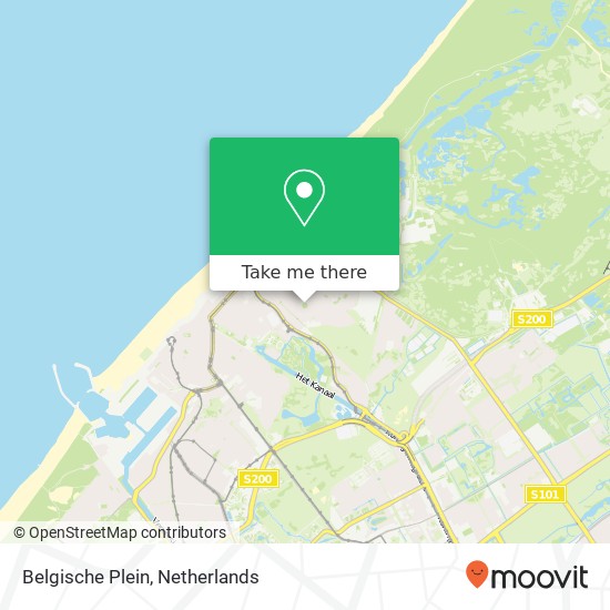 Belgische Plein kaart