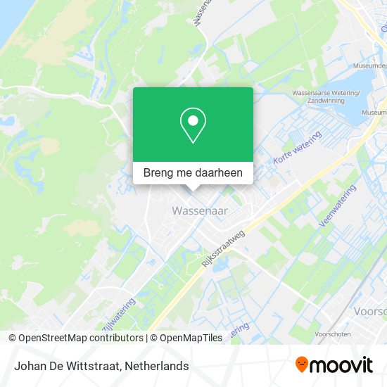 Johan De Wittstraat kaart