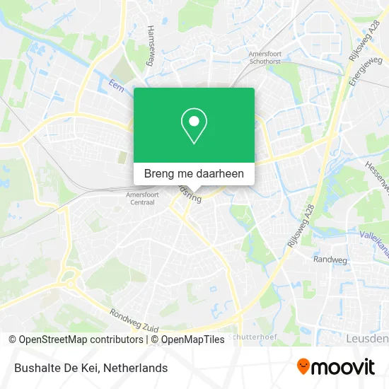 Bushalte De Kei kaart