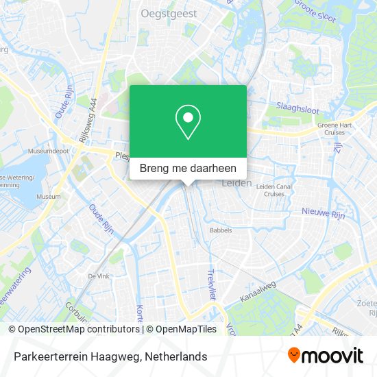 Parkeerterrein Haagweg kaart