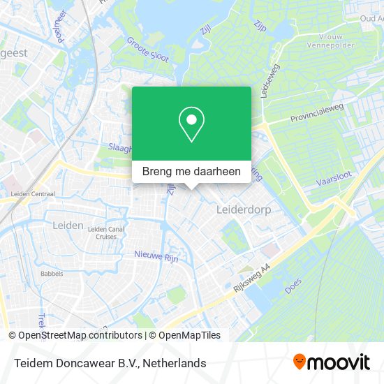 Teidem Doncawear B.V. kaart