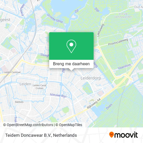 Teidem Doncawear B.V. kaart