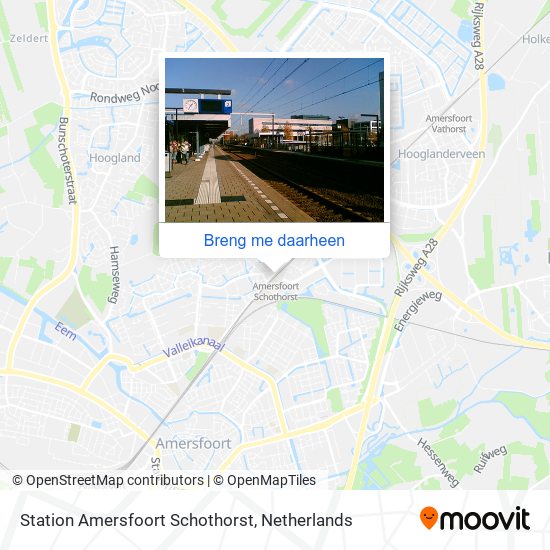 Station Amersfoort Schothorst kaart