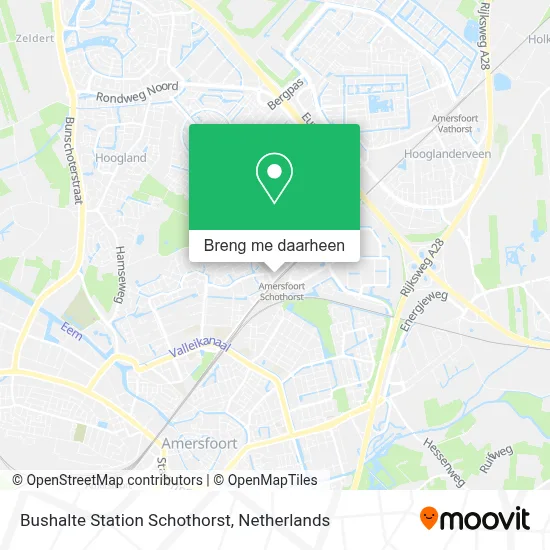 Bushalte Station Schothorst kaart