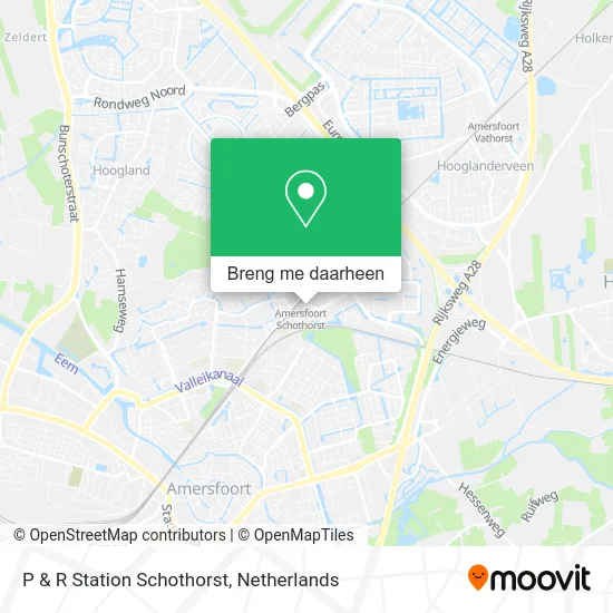 P & R Station Schothorst kaart