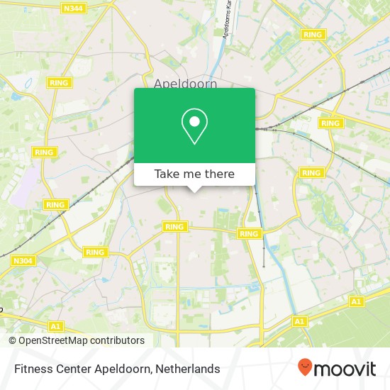 Fitness Center Apeldoorn kaart