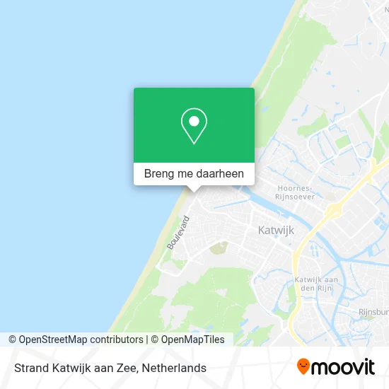Strand Katwijk aan Zee kaart