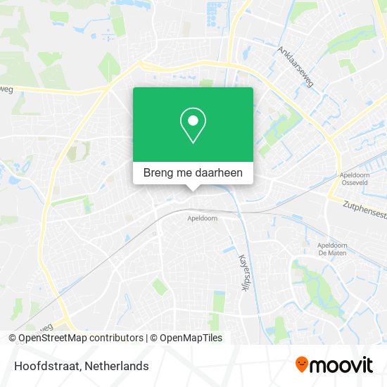 Hoofdstraat kaart