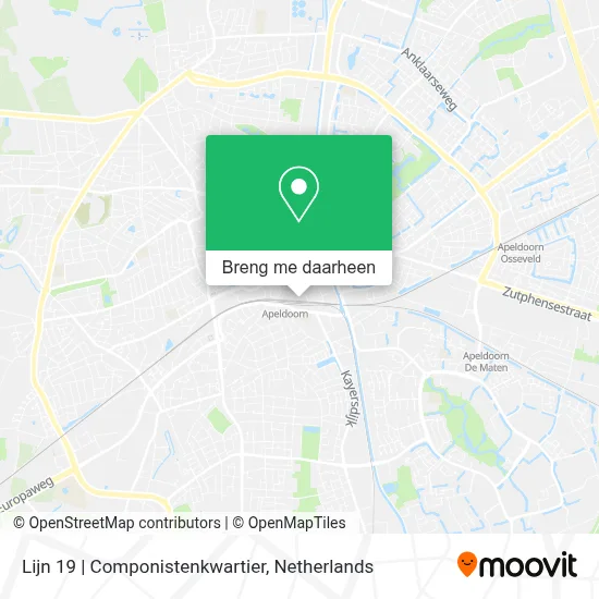 Lijn 19 | Componistenkwartier kaart