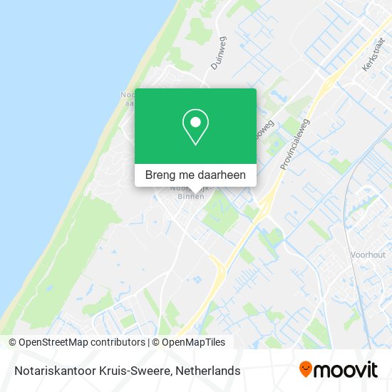 Notariskantoor Kruis-Sweere kaart
